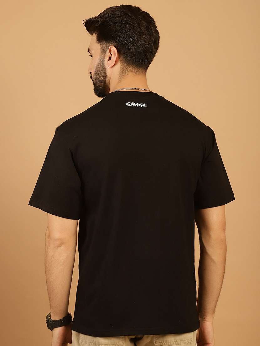 men round neck front print t-shirt - 21369585 -  Standard Image - 3