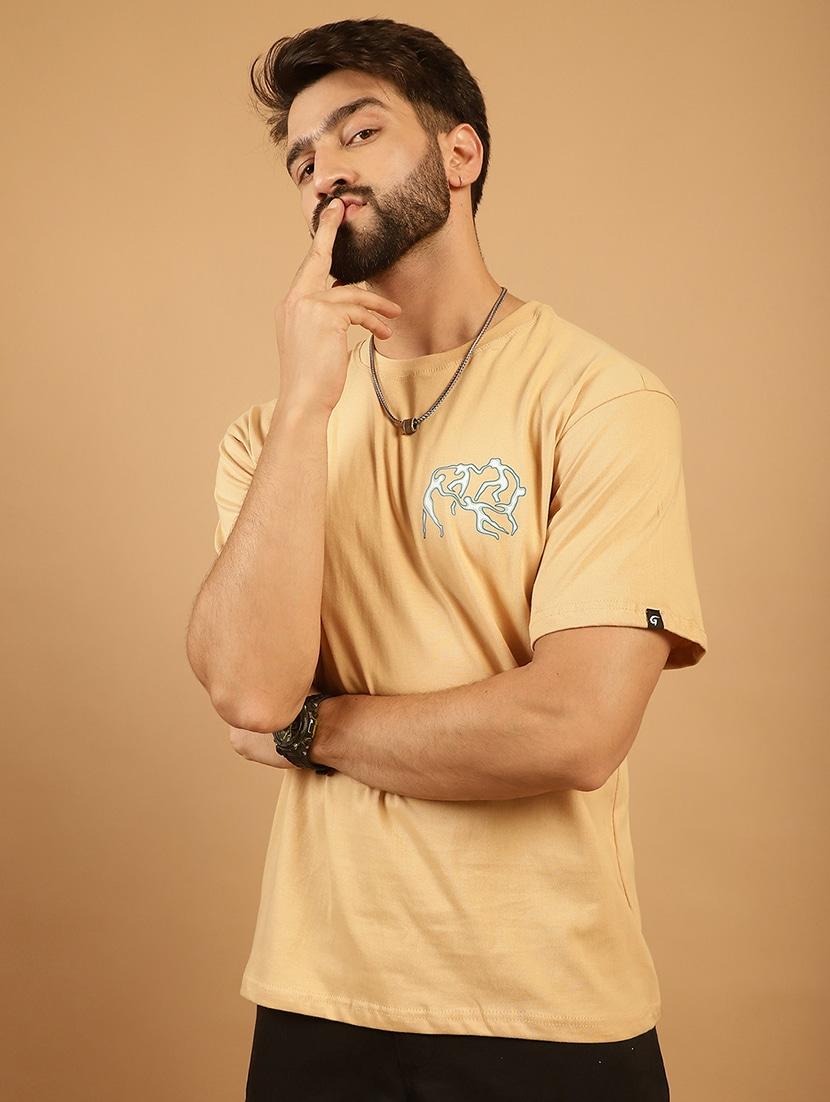 men round neck back print t-shirt - 21369601 - Standard Image - 3