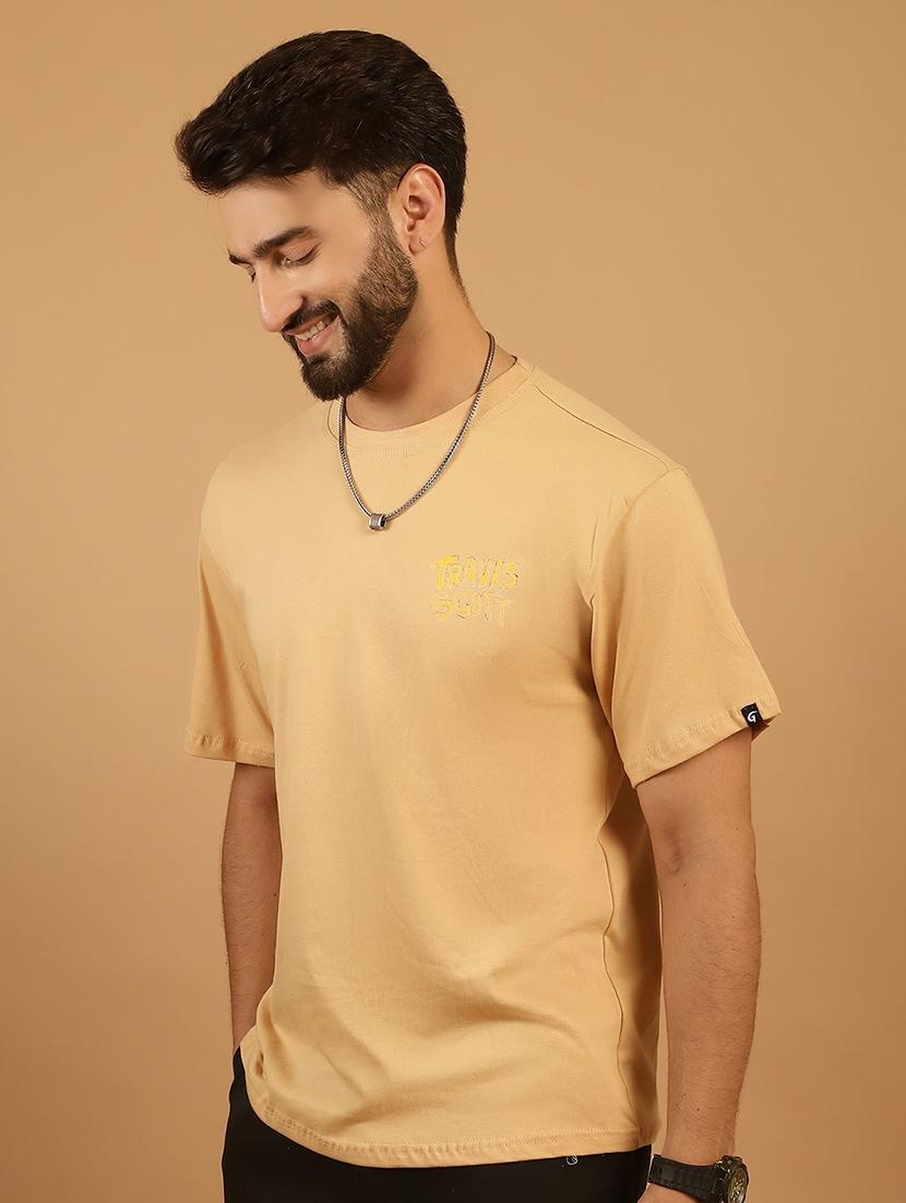 men round neck back print t-shirt - 21369602 - Standard Image - 3