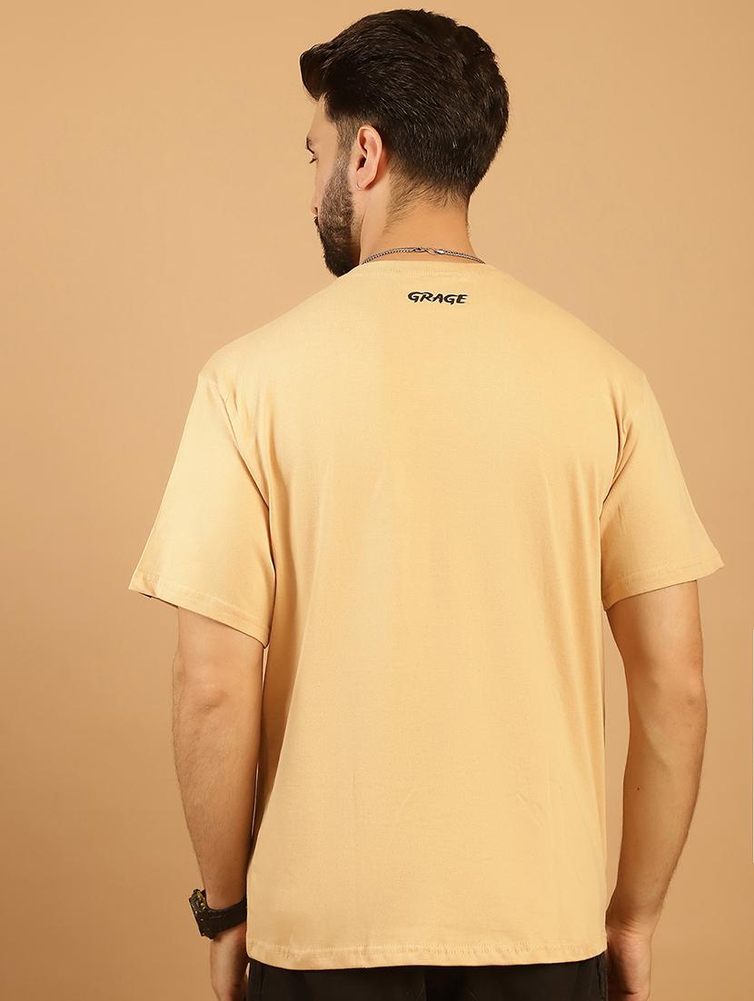men round neck front print t-shirt - 21369603 - Standard Image - 3