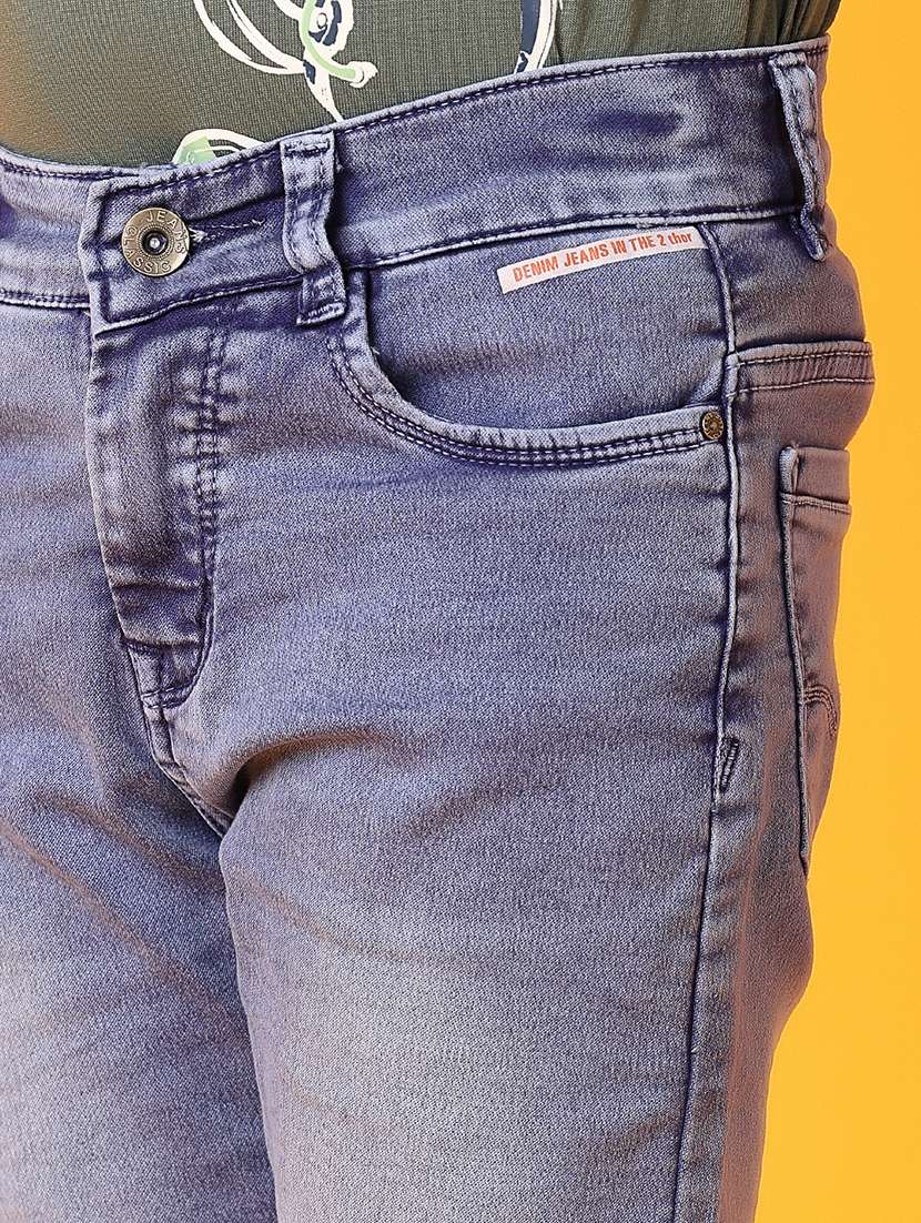 boys light blue plain jean - 21369670 -  Standard Image - 5