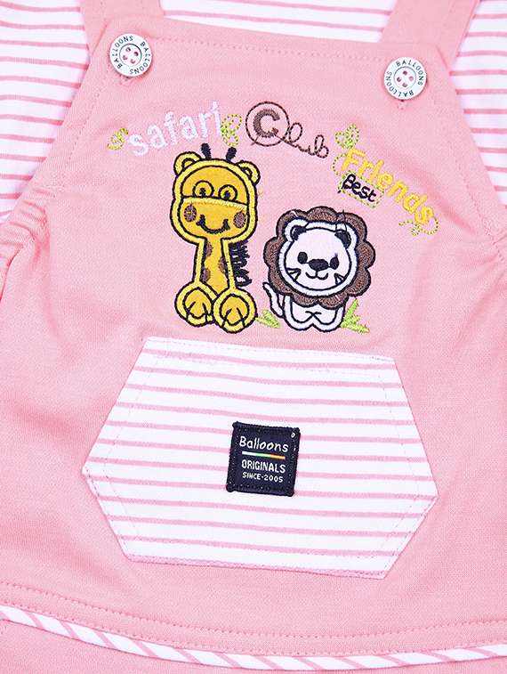 boys printed long sleeves t-shirt & dungaree set - 21369753 -  Standard Image - 3