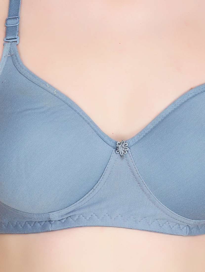 women solid regular bra - 21369888 -  Standard Image - 3