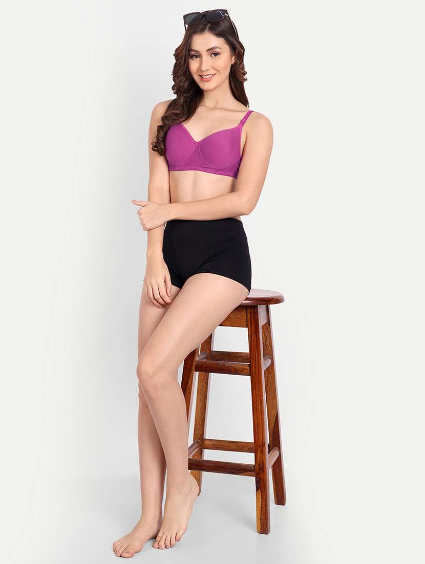 women solid regular bra - 21369895 -  Standard Image - 3