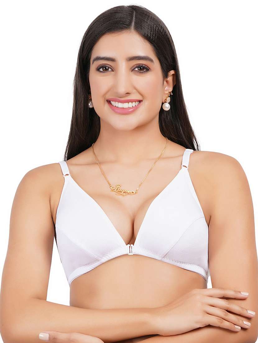 women solid front open bra - 21369908 -  Zoom Image - 0