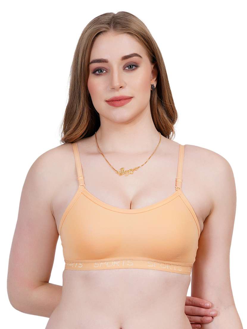 women solid sports bra