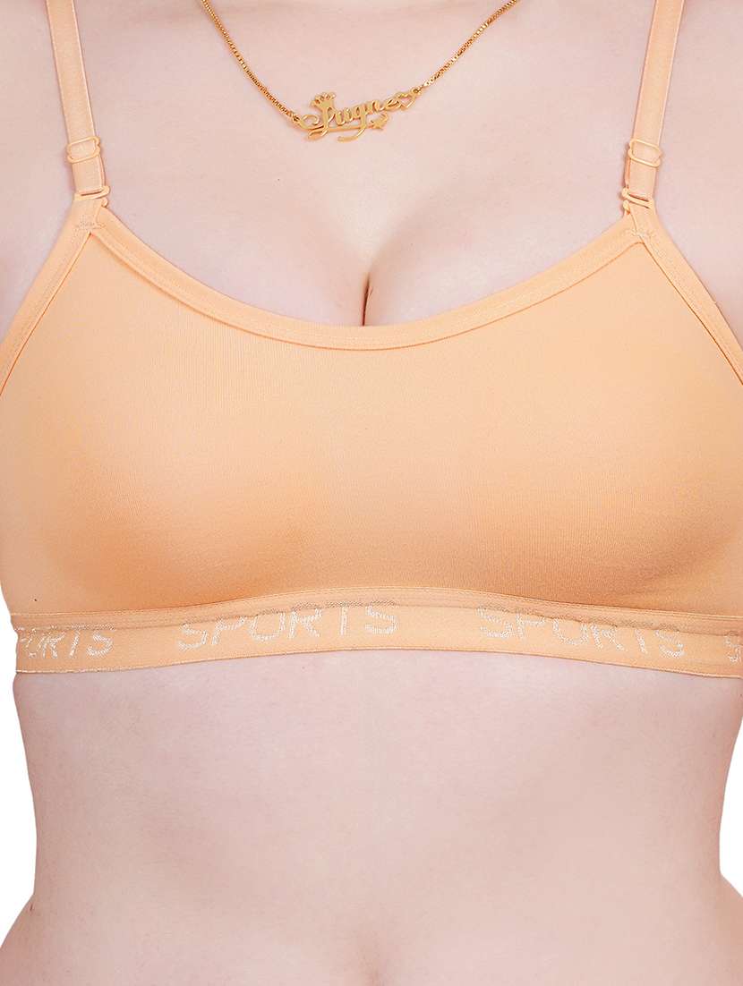 women solid sports bra - 21369983 -  Standard Image - 3