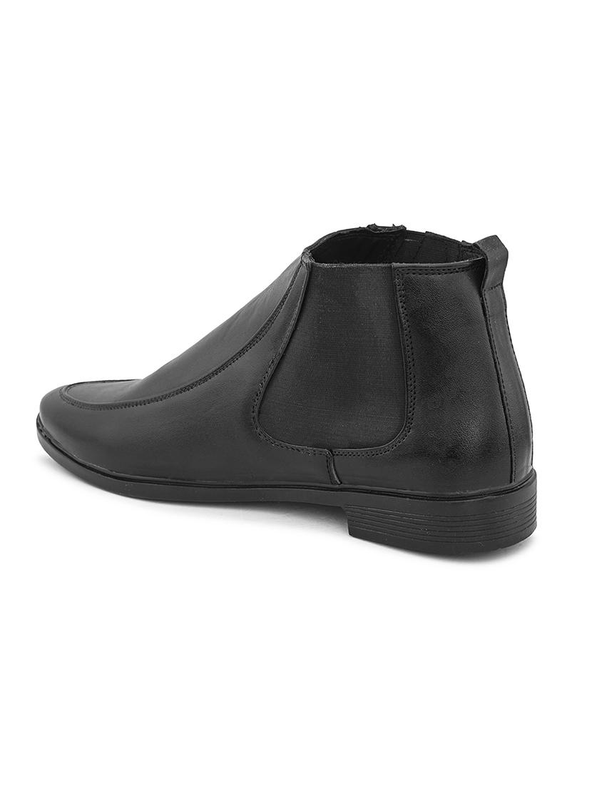 black synthetic lace up shoes - 21370040 - Standard Image - 3
