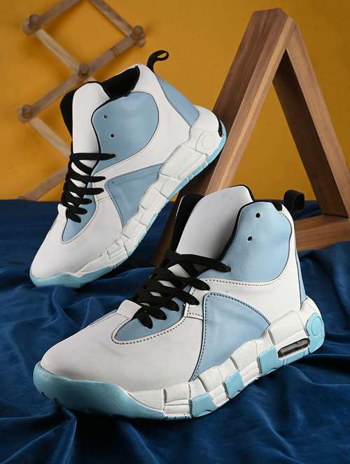 blue synthetic lace up shoes - 21370058 - Standard Image - 0