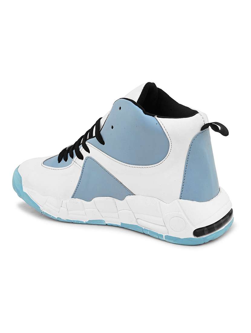 blue synthetic lace up shoes - 21370058 - Standard Image - 3