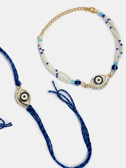 set of 2 evil eye rakhi - 21370133 - Standard Image - 0