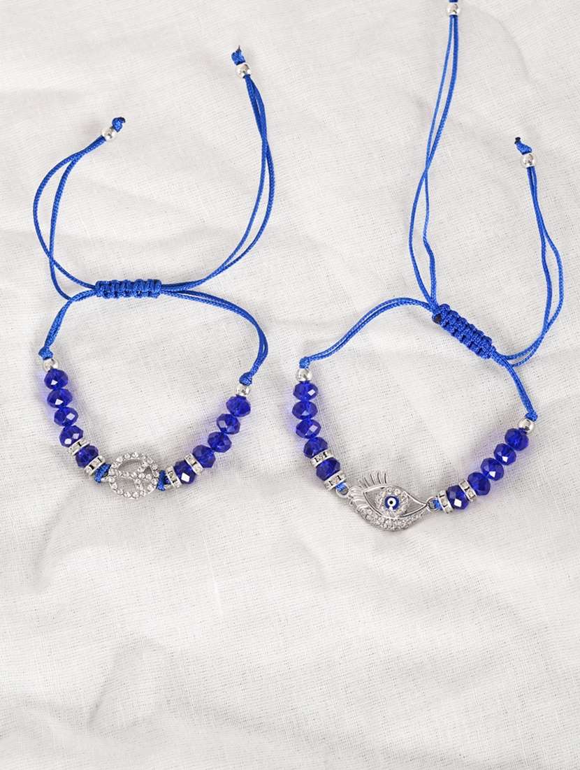 set of 2 evil eye rakhi