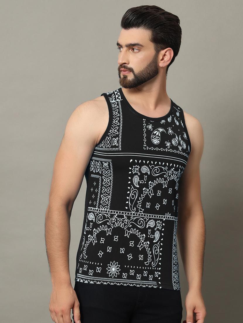 men sleeveless front print t-shirt - 21370664 - Zoom Image - 0