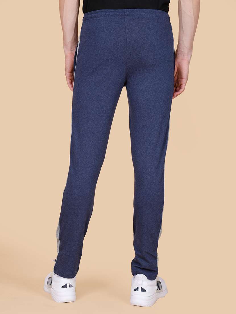 men mid rise side striped ankle length track pant - 21370667 -  Standard Image - 3