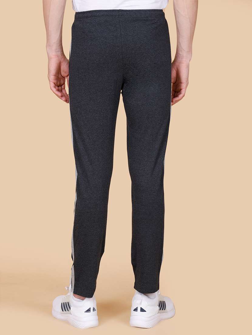 men mid rise side striped ankle length track pant - 21370669 -  Standard Image - 3