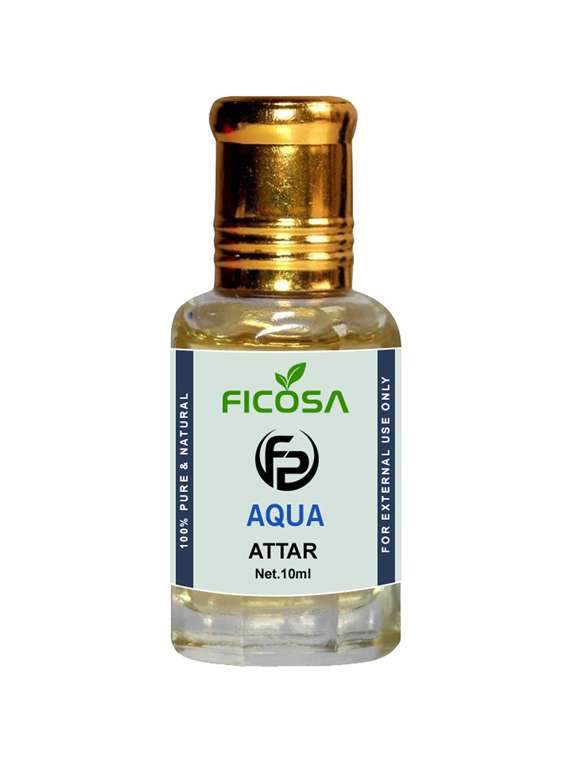 ficosa aqua attar 0% alcohol with floral fragrance (10ml) 