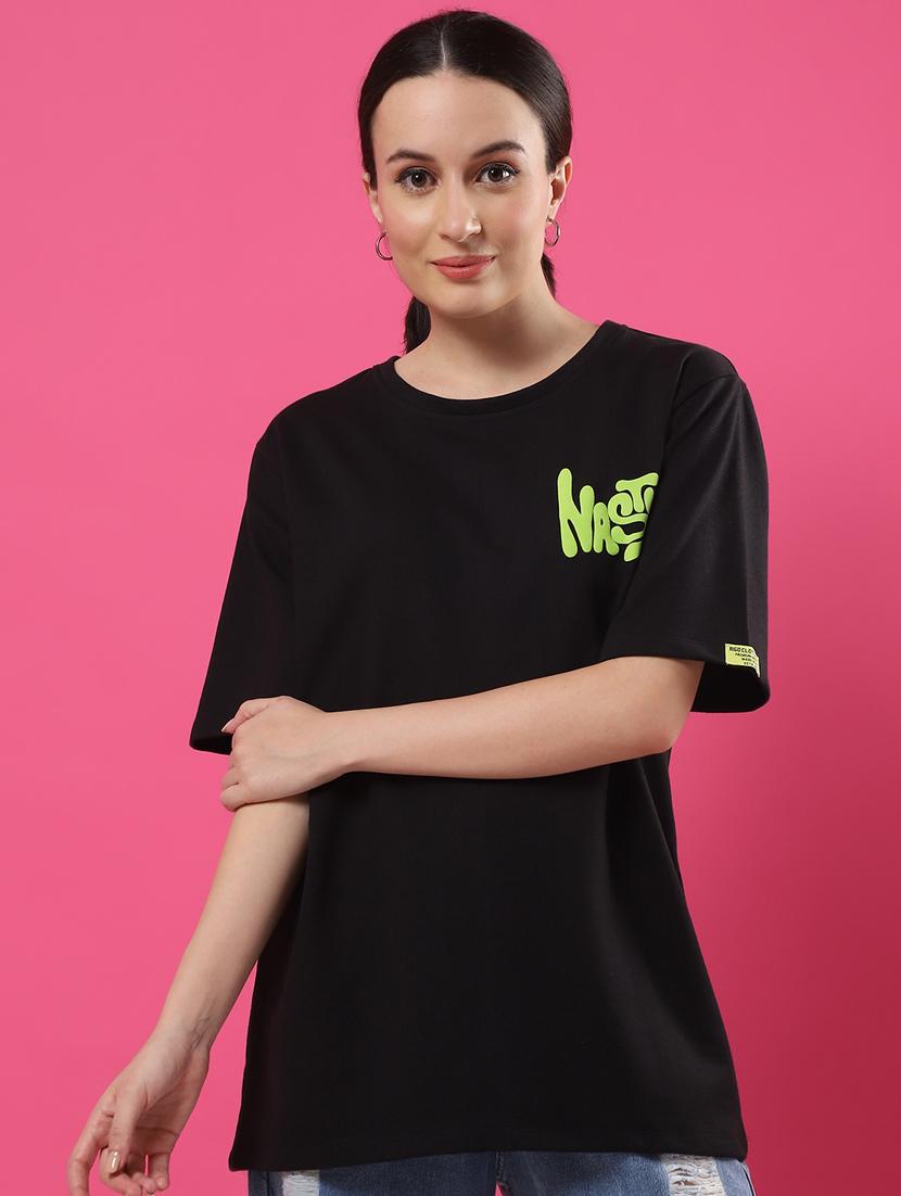 women back print oversized t-shirt - 21370902 - Zoom Image - 0