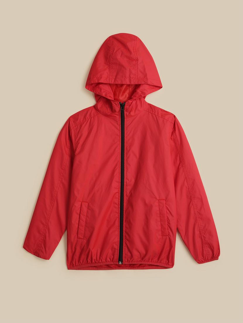 boys red hooded jacket - 21371217 - Zoom Image - 0