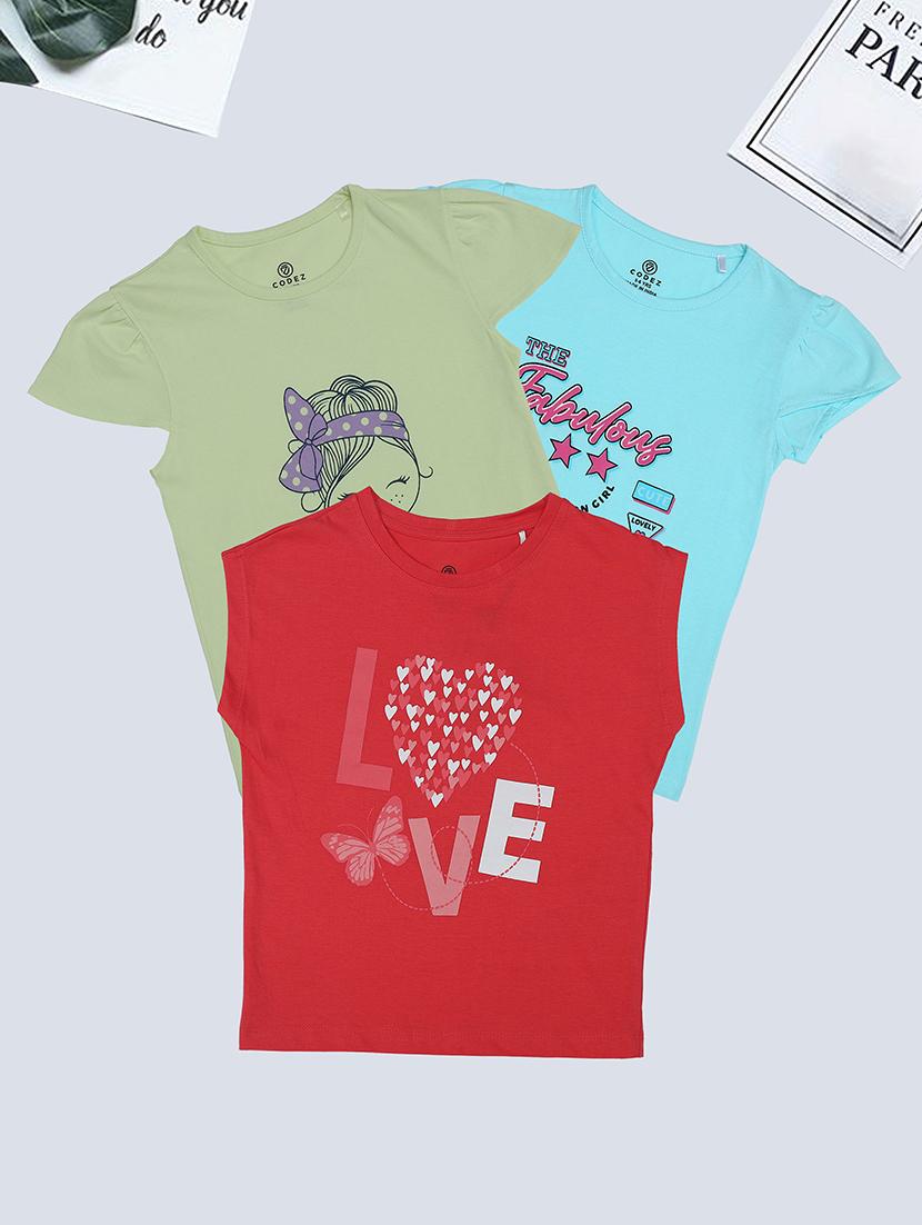 kids combo pack of 3 printed tees - 21371385 -  Zoom Image - 0