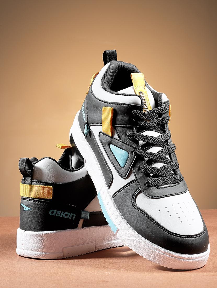 grey synthetic lace up sneakers - 21371395 - Zoom Image - 0