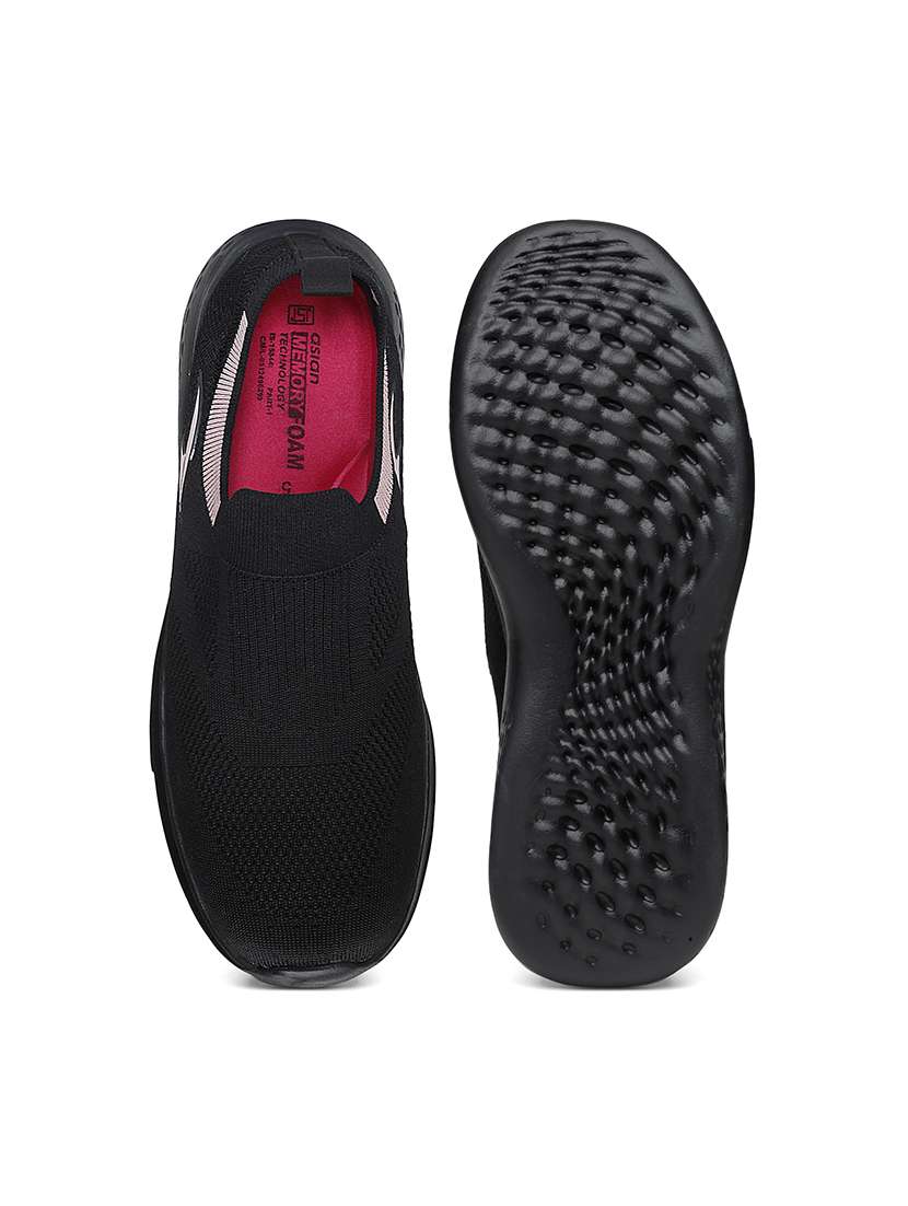 men black solid sports shoe - 21371398 -  Standard Image - 5