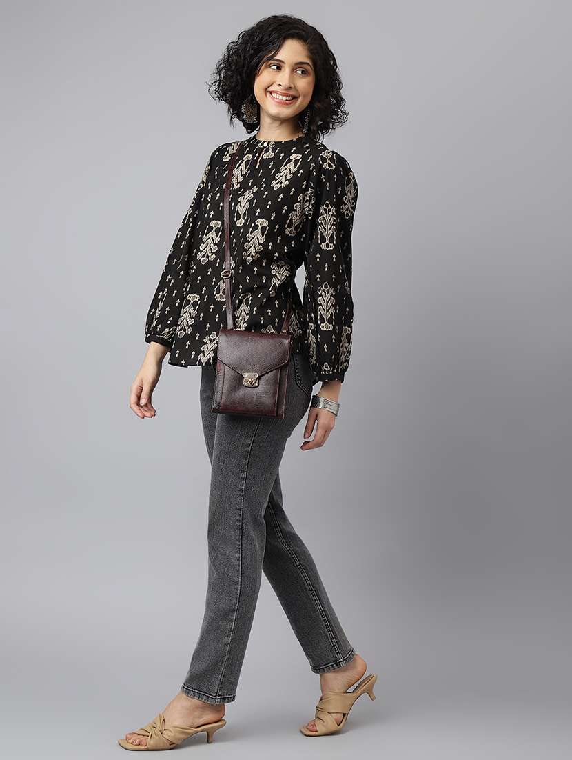 black cotton regular tunic - 21371675 -  Standard Image - 3