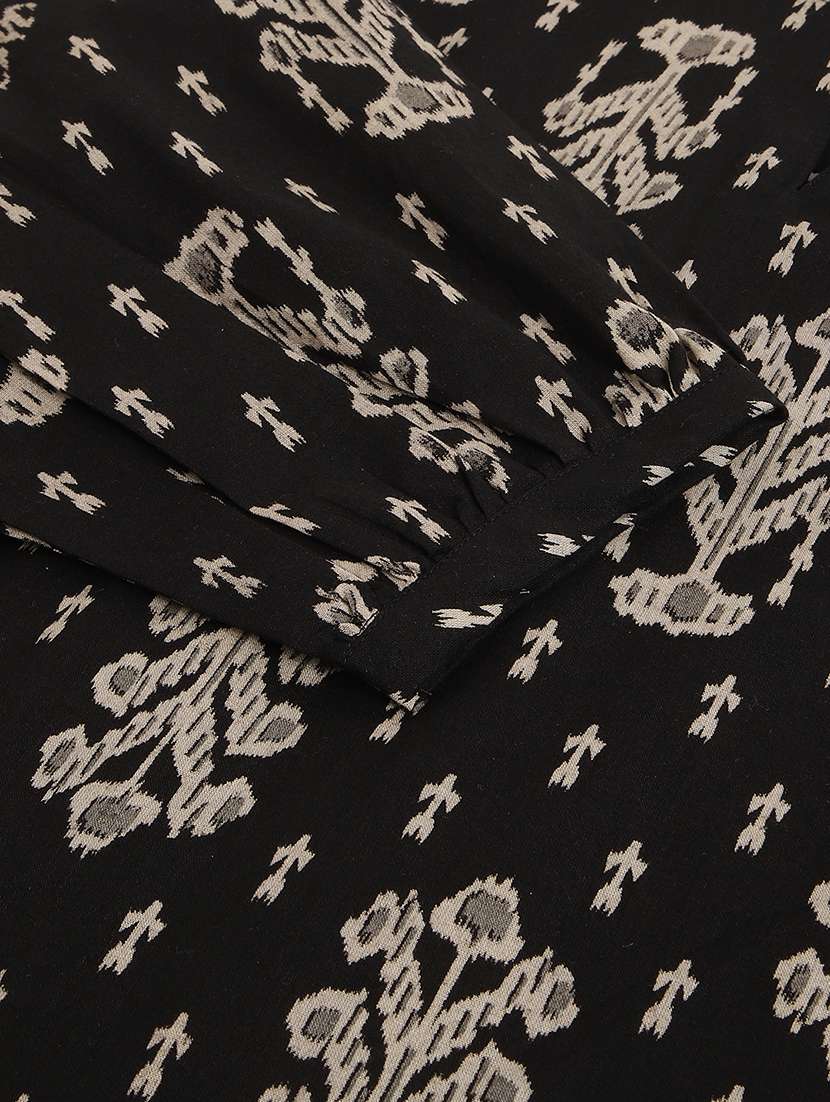 black cotton regular tunic - 21371675 -  Standard Image - 5