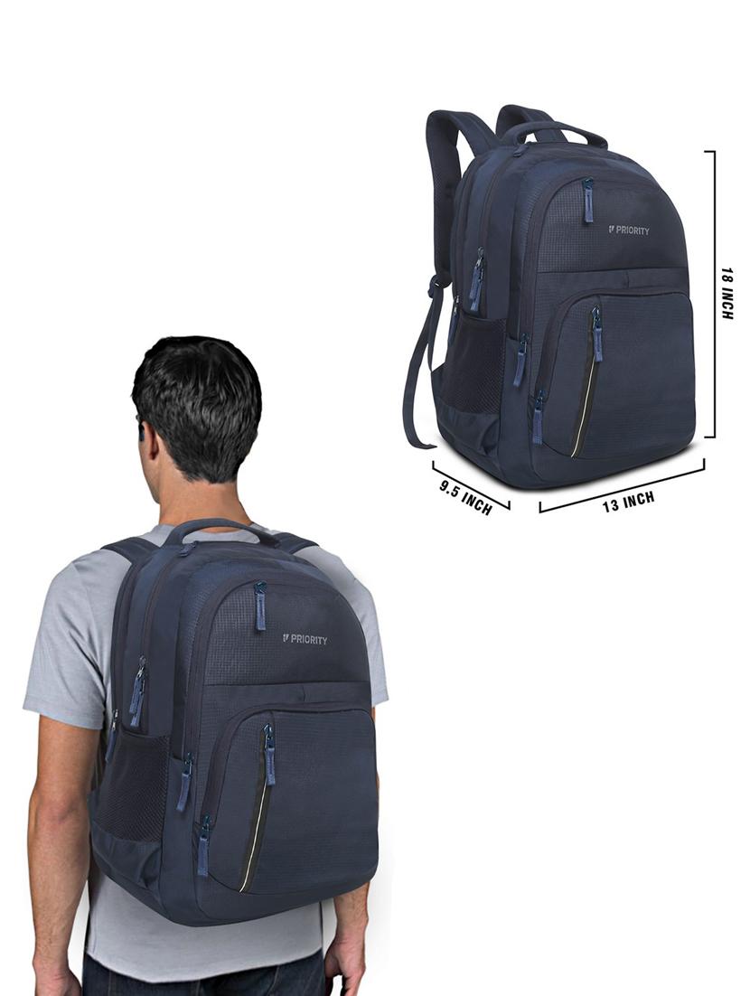 navy blue polyester backpack - 21371677 - Standard Image - 5