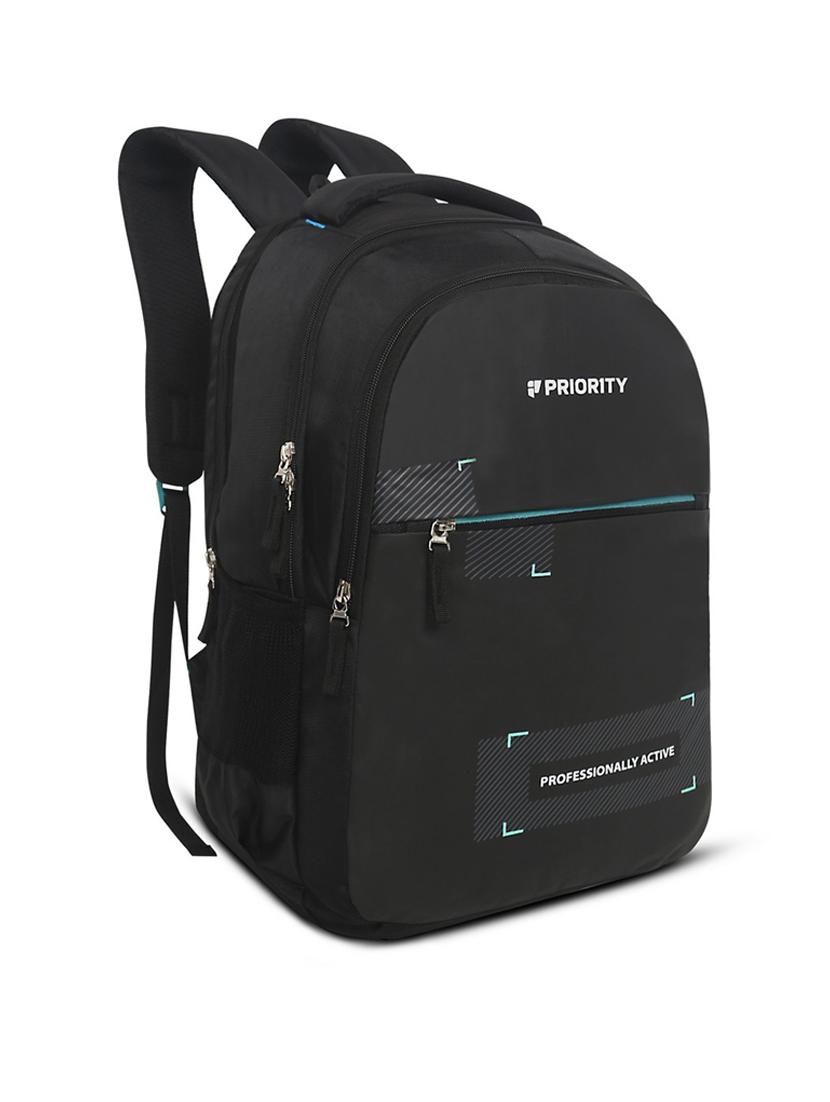 black polyester backpack - 21371695 - Standard Image - 3