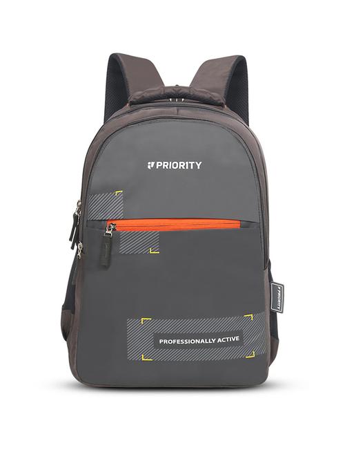 grey polyester backpack - 21371696 -  Standard Image - 0