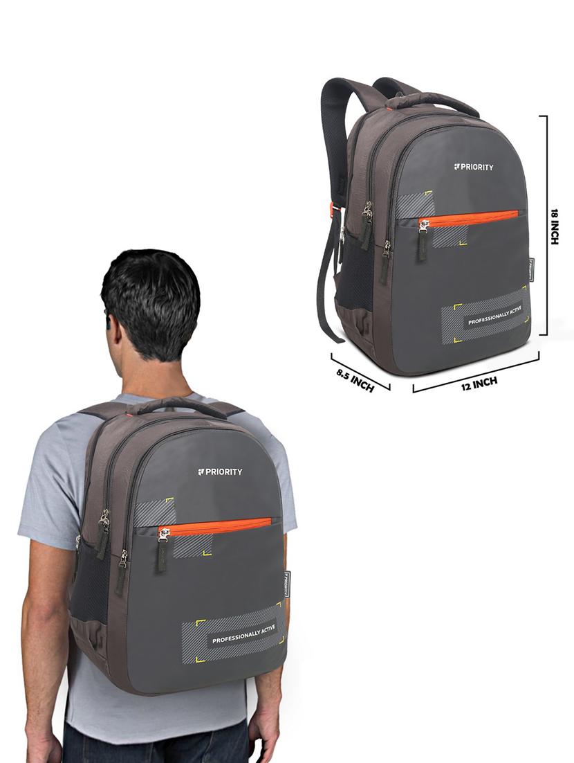 grey polyester backpack - 21371696 - Standard Image - 5