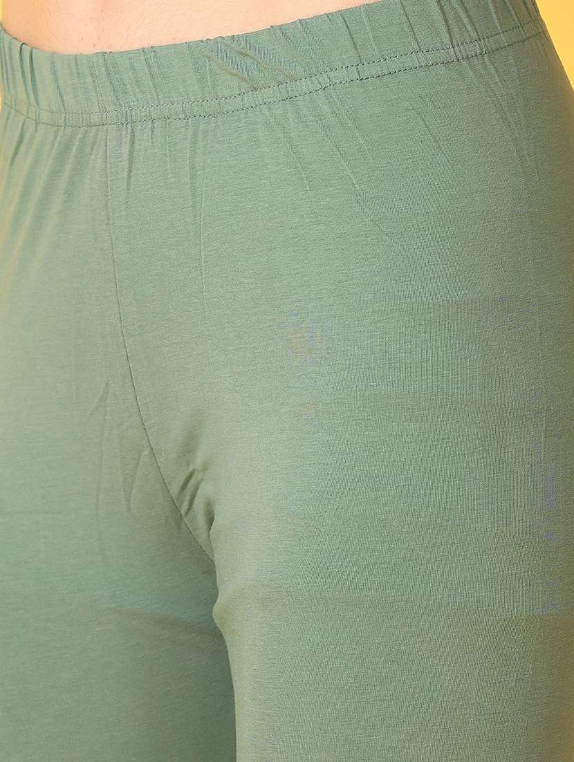 women solids churidar leggings - 21371939 -  Standard Image - 5