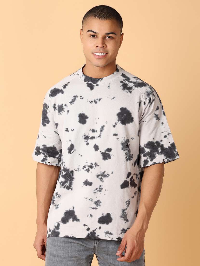 men short sleeves tie & dye t-shirt