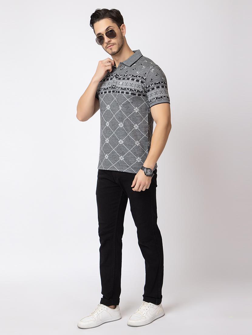 men short sleeves polo neck t-shirt - 21372321 - Standard Image - 3