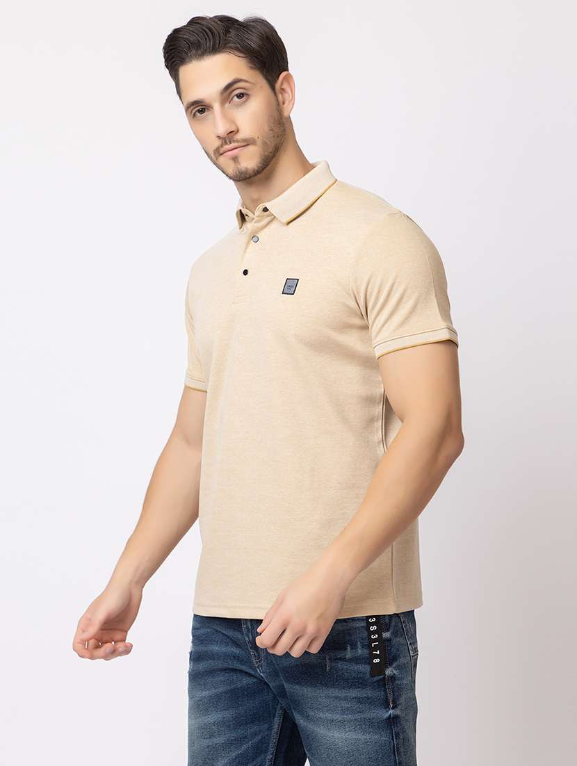 men short sleeve logo print t-shirt