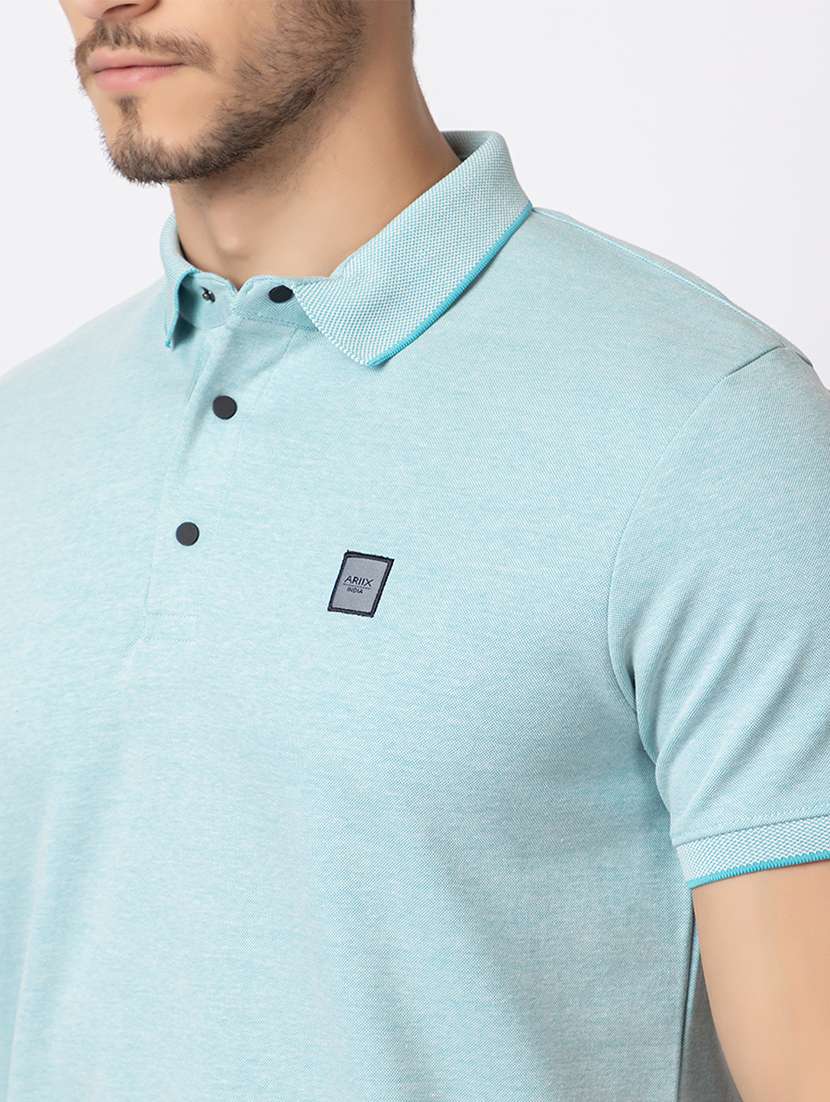 men short sleeves polo neck t-shirt - 21372334 - Standard Image - 5