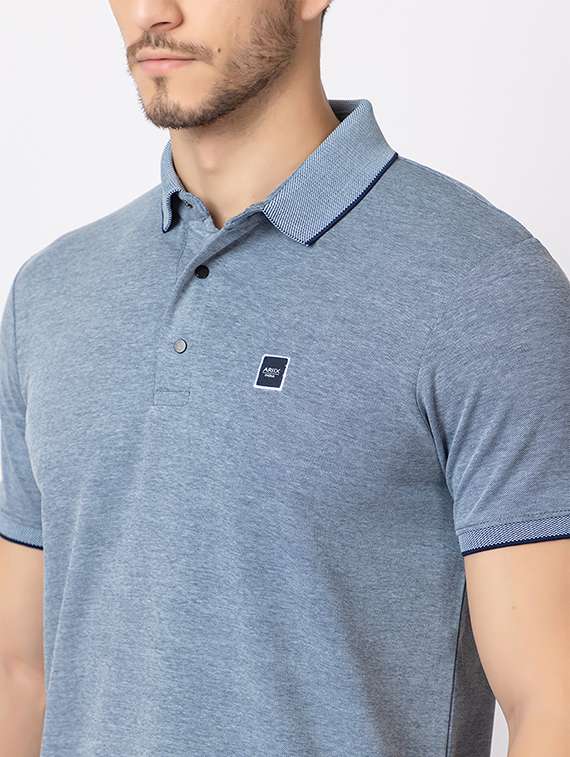 men short sleeves polo neck t-shirt - 21372337 - Standard Image - 5