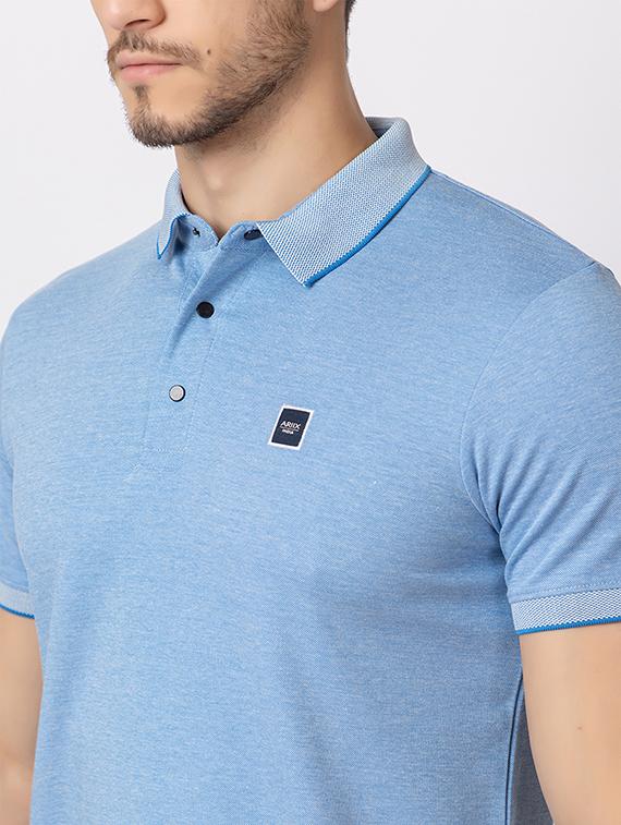 men short sleeves polo neck t-shirt - 21372341 - Standard Image - 5