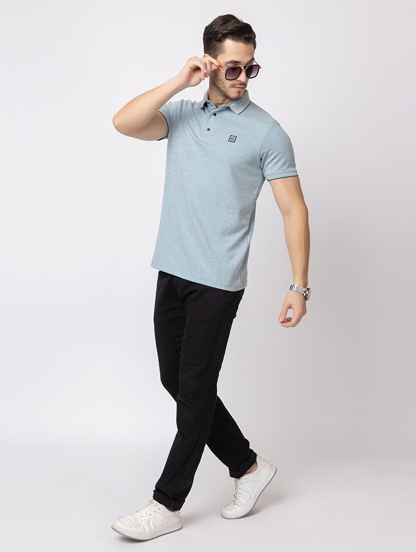men short sleeves polo neck t-shirt - 21372342 - Standard Image - 3