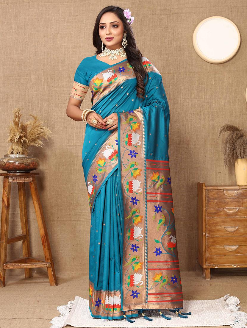 women self design paithani saree - 21372449 -  Zoom Image - 0