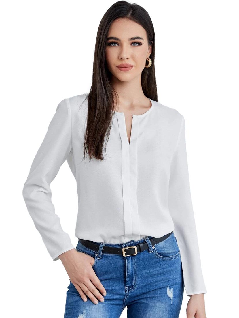 women white polyester regular top - 21374052 - Zoom Image - 0