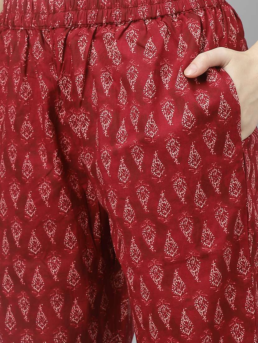 women three quarter sleeve kurta pant with dupatta set - 21374161 -  Standard Image - 5