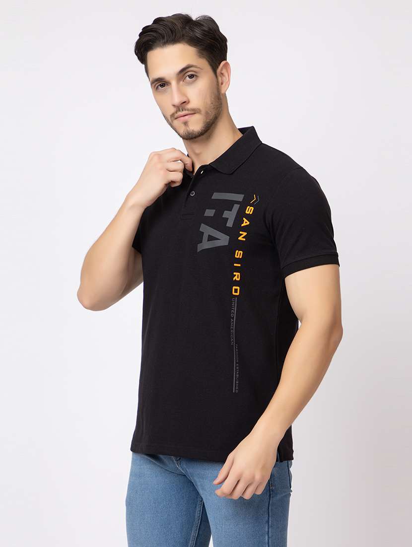 men short sleeves polo neck t-shirt - 21374165 - Zoom Image - 0