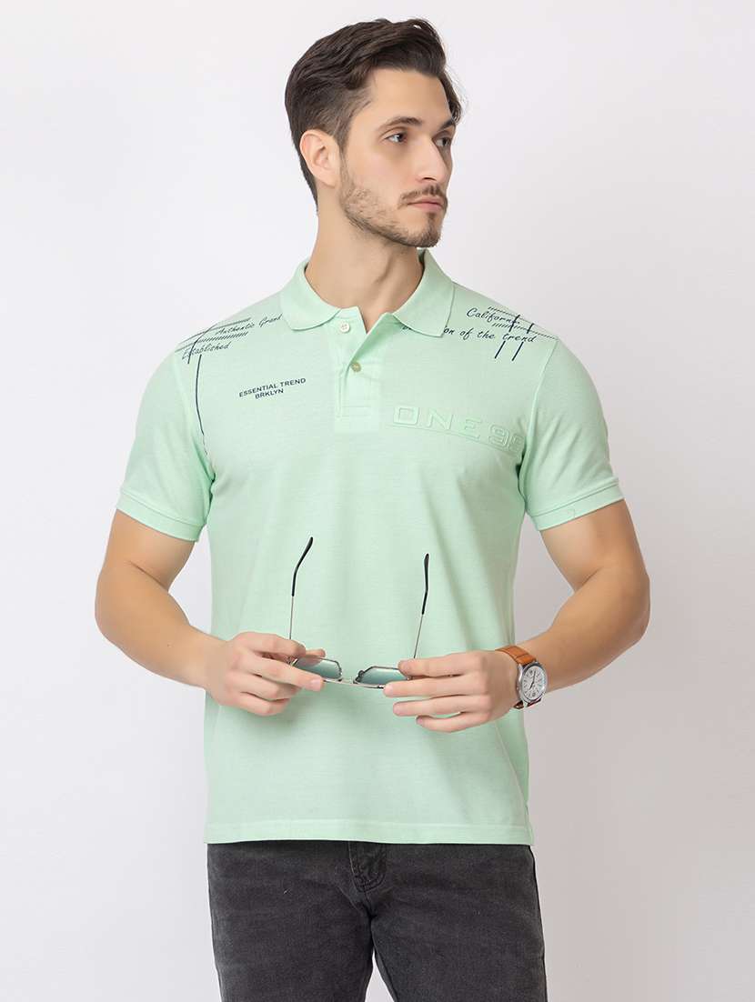 men short sleeves polo neck t-shirt - 21374169 - Zoom Image - 0