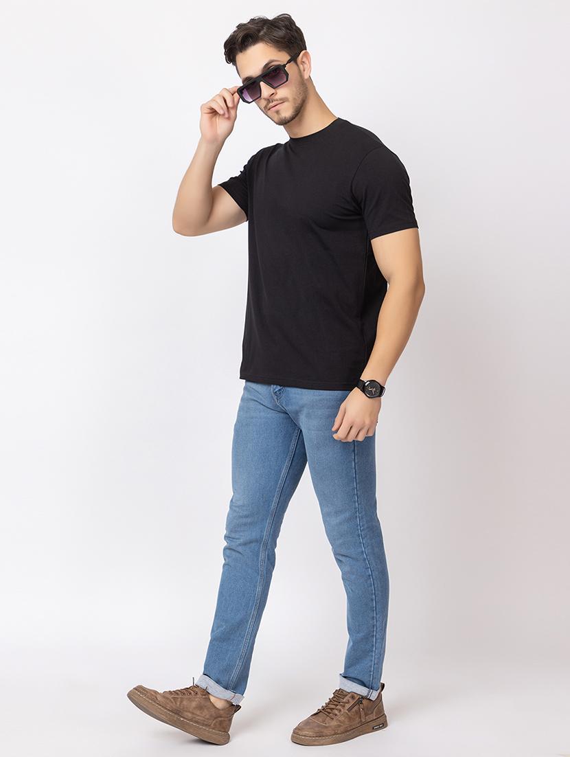 men round neck plain t-shirt - 21374329 - Standard Image - 3
