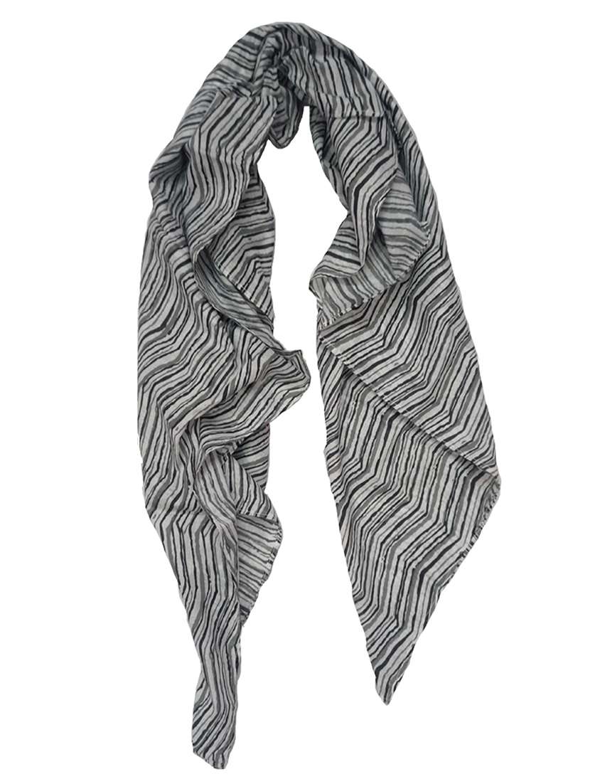 women printed cotton scarf - 21374499 -  Standard Image - 5