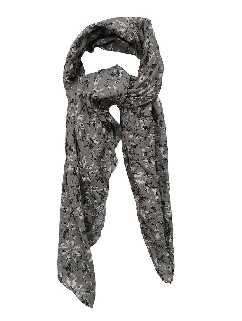 women printed cotton scarf