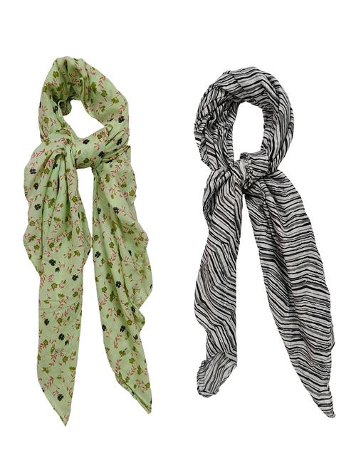 women pack of 2 printed scarves - 21374512 - Standard Image - 0