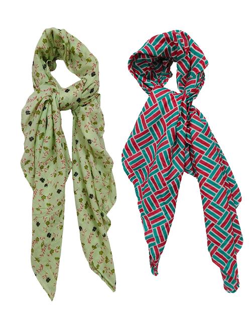 women pack of 2 printed scarves - 21374515 - Standard Image - 0