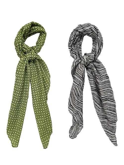 women pack of 2 printed scarves - 21374519 - Standard Image - 0